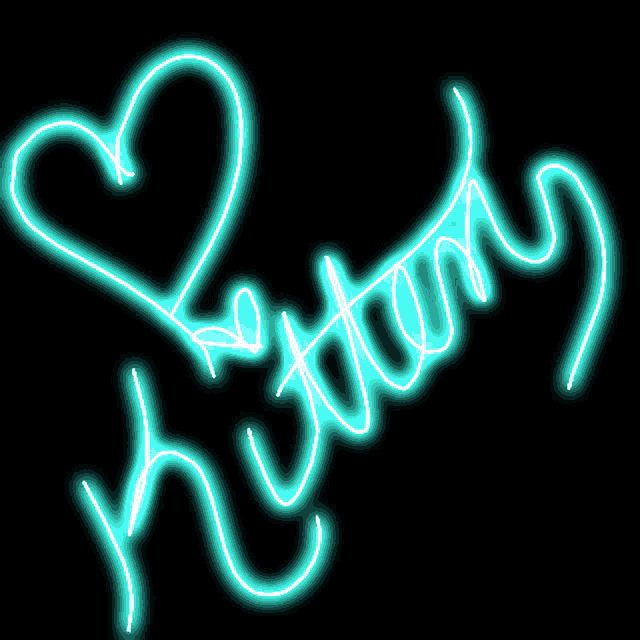 a neon sign that says hillary with a heart
