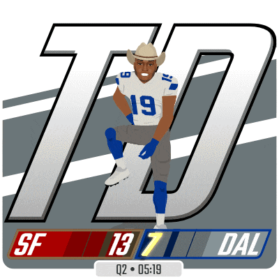a football player wearing a cowboy hat and number 19