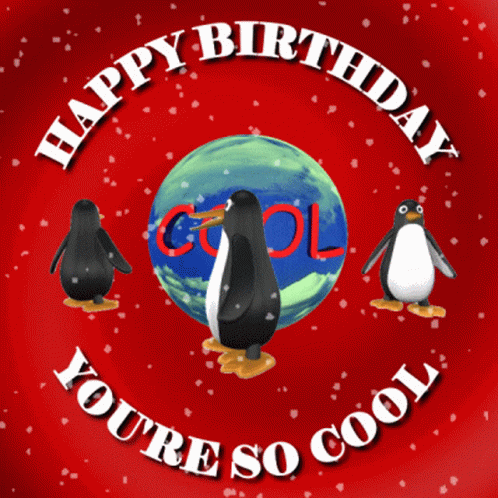 Happy Birthday Cool Birthday GIF - Happy Birthday Cool Birthday Birthday Penguins GIFs