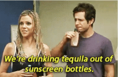 Always Sunny Tequila GIF - Always Sunny Tequila Sunscreen Bottles GIFs