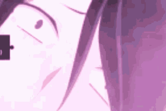 a close up of a person 's face with a puzzle piece in it .