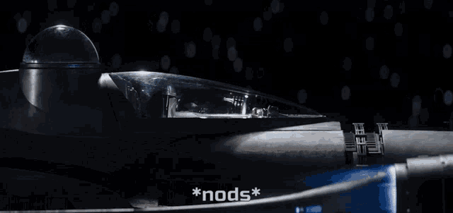 a picture of a fighter jet with the caption * nods *