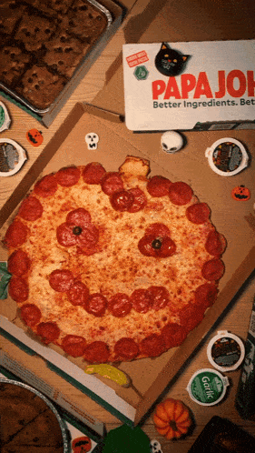 Papa Johns Jack O Lantern Pizza GIF - Papa Johns Jack O Lantern Pizza Pizza GIFs