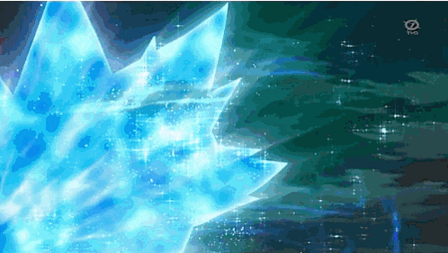 a tv screen shows a glowing blue object with the letters tbs on the bottom right