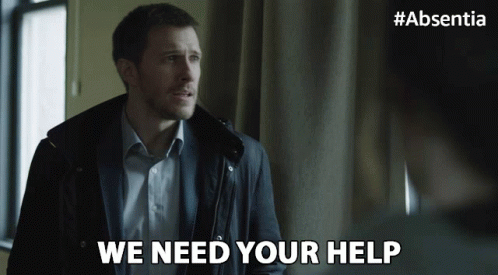 We Need Your Help Patrick Heusinger GIF - We Need Your Help Patrick Heusinger Nick Durand GIFs