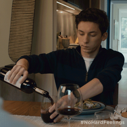 Pouring Wine Percy GIF - Pouring Wine Percy Andrew Barth Feldman GIFs