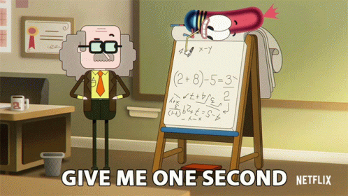 Give Me One Second Pinky Malinky GIF - Give Me One Second Pinky Malinky Math Teacher GIFs