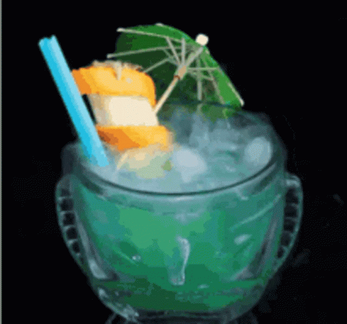 Blue Dry Ice Drink Cocktail GIF - Blue Dry Ice Drink Cocktail GIFs
