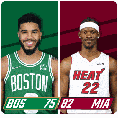 Boston Celtics (75) Vs. Miami Heat (82) Third-fourth Period Break GIF - Nba Basketball Nba 2021 GIFs