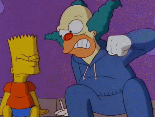 Puño De Krusty GIF - Simpsons Clown Punch GIFs