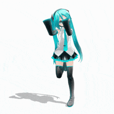 hatsune miku is the name of the anime character shown