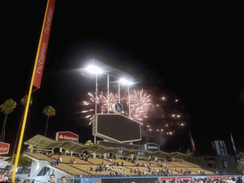 Fireworks Dodgers GIF - Fireworks Dodgers Celebrate GIFs