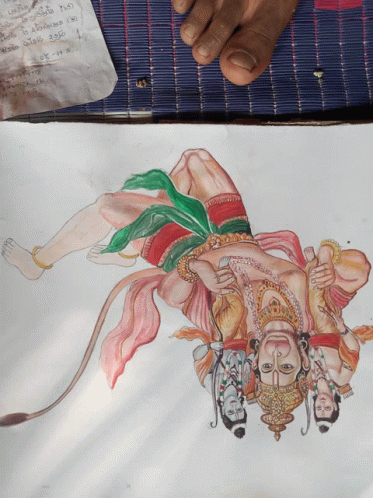 Drawing Painting GIF - Drawing Painting Hanuman GIFs