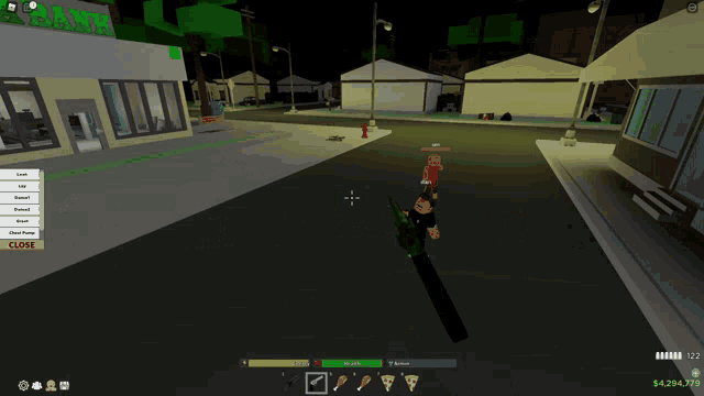 a screenshot of a video game with a green sign that says ' mr. green '