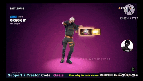 a screenshot of a video game with a creator code
