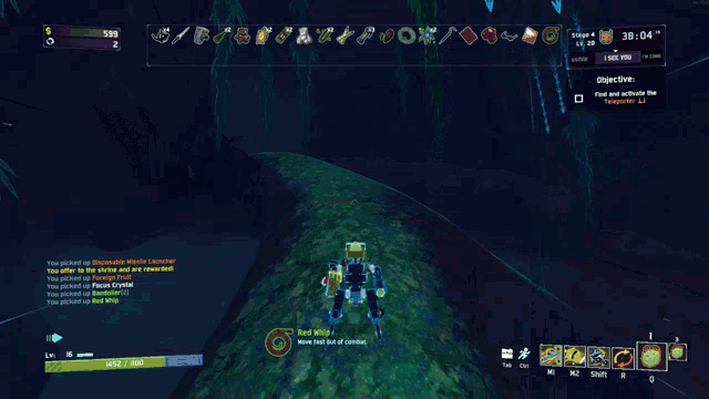a screenshot of a video game with the time of 39:09 on it