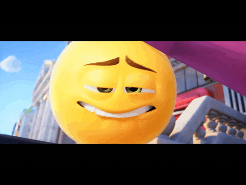 a close up of a cartoon smiley face