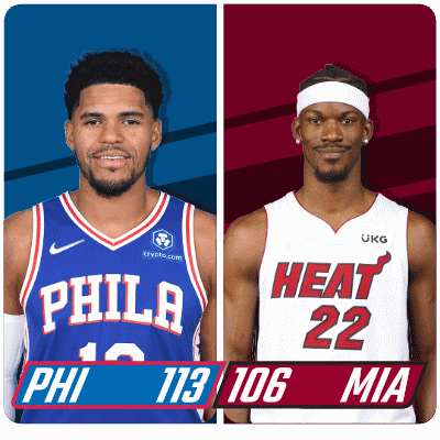 Philadelphia 76ers (113) Vs. Miami Heat (106) Post Game GIF - Nba Basketball Nba 2021 GIFs