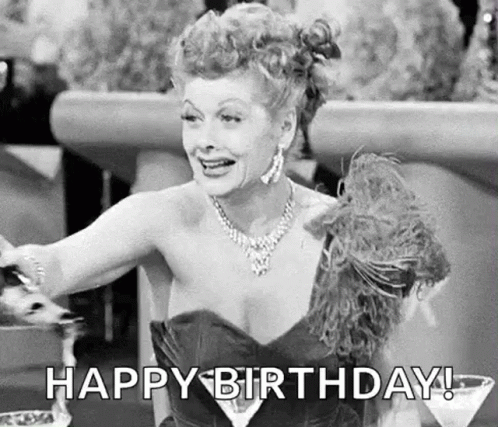 Lucille Ball Happy Hour GIF - Lucille Ball Happy Hour Happy Birthday GIFs