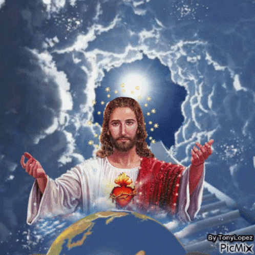 Jesus Earth GIF - Jesus Earth Clouds GIFs