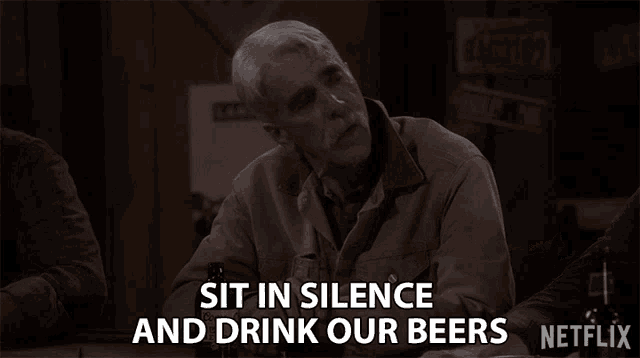 Sit In Silence And Drink Our Beers Sam Elliott GIF - Sit In Silence And Drink Our Beers Sam Elliott Beau Bennett GIFs