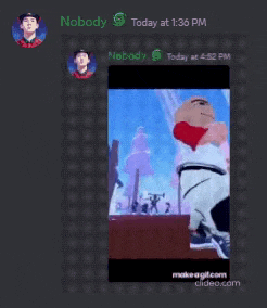 a screenshot of a video that says nobody at the top
