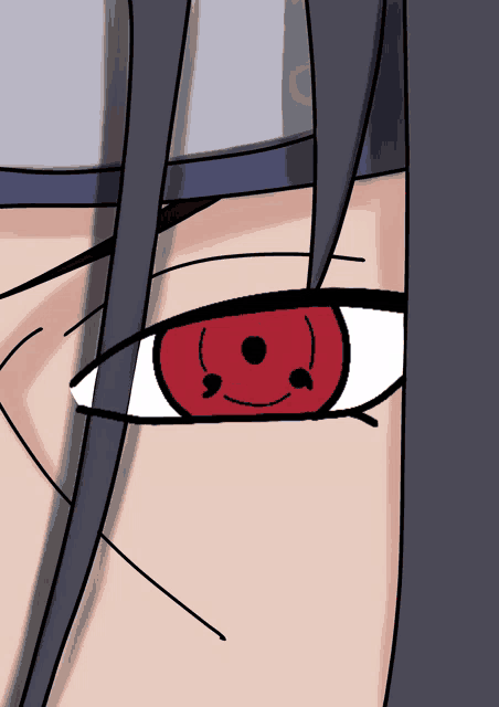 a close up of a person 's red eye