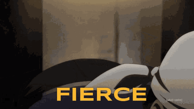 a picture of a man with the word fierce on it