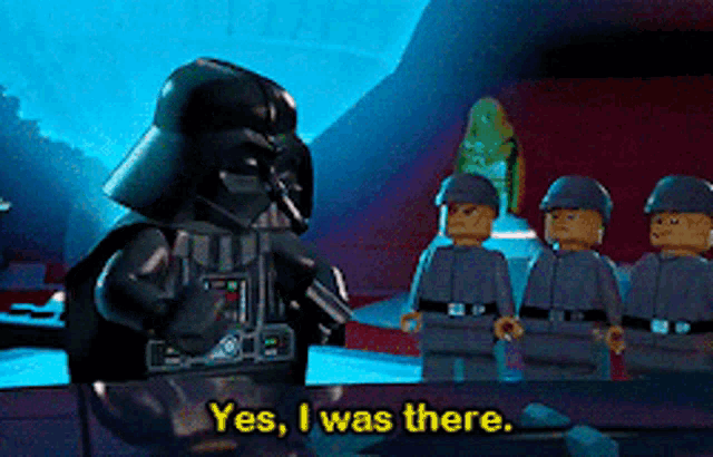 Lego Star Wars Darth Vader GIF - Lego Star Wars Darth Vader Yes I Was There GIFs