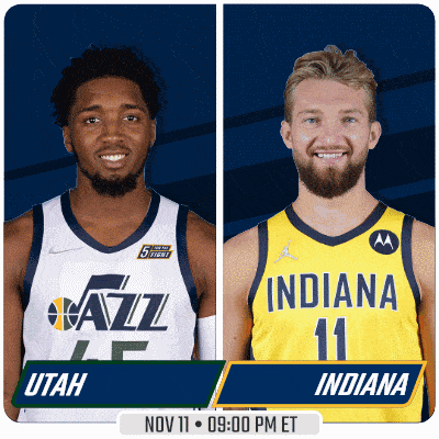 a basketball game between utah and indiana is scheduled for nov 11