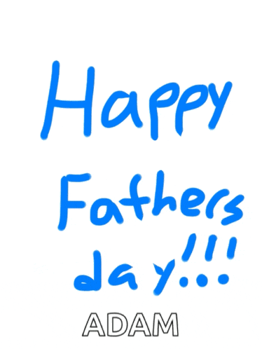 a drawing of a happy father 's day message