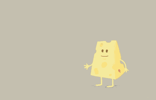 a cartoon of a piece of cheese holding a shovel with the words " i dig you " below it