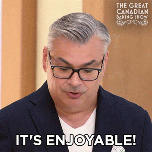 Its Enjoyable The Great Canadian Baking Show GIF - Its Enjoyable The Great Canadian Baking Show Gcbs GIFs