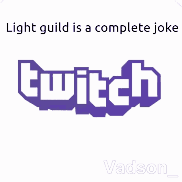 light guild is a complete joke on a twitch prime logo