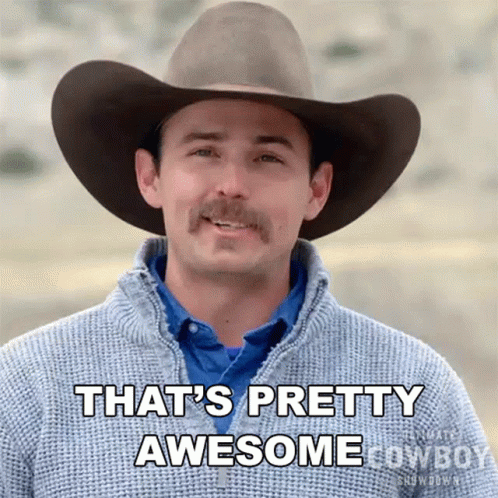 Thats Pretty Awesome Buck Faust GIF - Thats Pretty Awesome Buck Faust Ultimate Cowboy Showdown GIFs