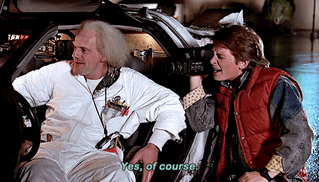 Back To The Future Doc Brown GIF - Back To The Future Doc Brown Yes Of Course GIFs