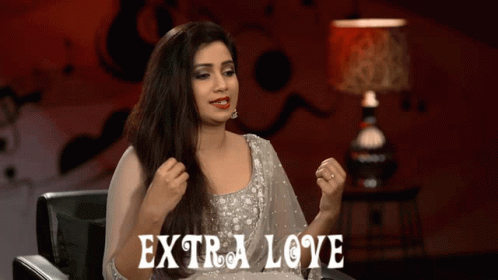 Shreya Ghoshal Indian Singer GIF - Shreya Ghoshal Indian Singer Extra Love GIFs