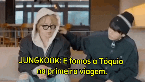 jungkook e fomos a toquio na primeira viagem