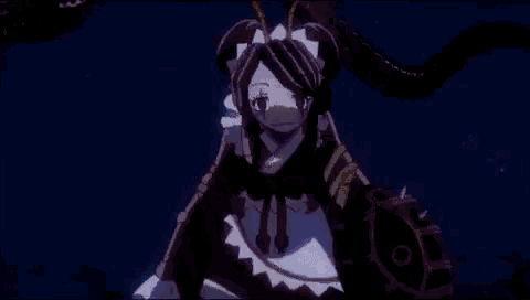 a close up of a girl with red eyes and a shadow on her face