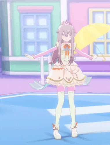 a girl in a white dress is holding an umbrella