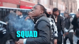 Out On The Street W/ Ur Crew GIF - Squad Street Friends GIFs