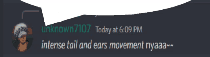 a screenshot of a chat with unknown 7107 today at 6:09 pm