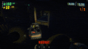 a screenshot of a video game that says rugrat on the bottom