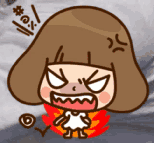 a cartoon drawing of a girl with an angry look on her face and the word " ex " above her