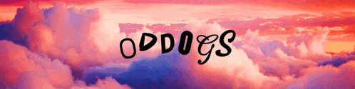 a cloudy sky with the word opdogs written on it