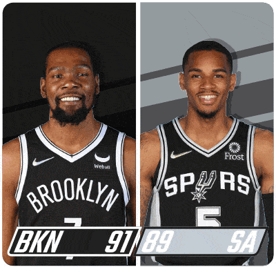 two basketball players from brooklyn and the spurs