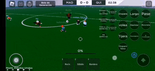 a soccer game is being played on a computer screen