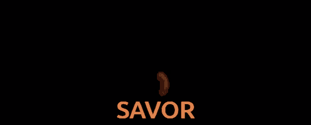 a picture of a dragon with the word savor on it