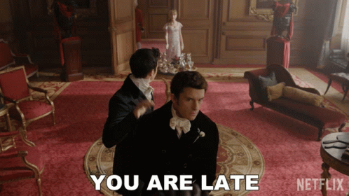 You Are Late Lord Anthony Bridgerton GIF - You Are Late Lord Anthony Bridgerton Jonathan Bailey GIFs