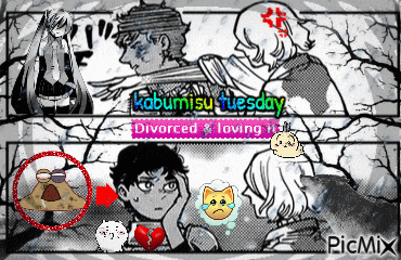 a picture of a man and a woman with the caption kabumisu tuesday